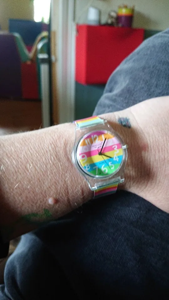 Lancardo Rainbow Quartz Luxury Girl Silicone Wrist Watch