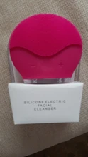 Ultra sonic eléctricos de silicona cepillo de limpieza Facial Sonic cara limpiador limpiando piel Mini lavadora masajeador cepillo recargable