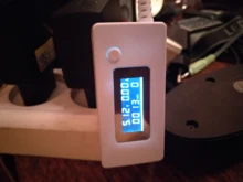 Amperímetro de cola blanca de KCX-017 con pantalla LCD, medidor de Monitor de capacidad de corriente de voltaje Mini USB, Detector de 3V-7V, medidor de corriente móvil