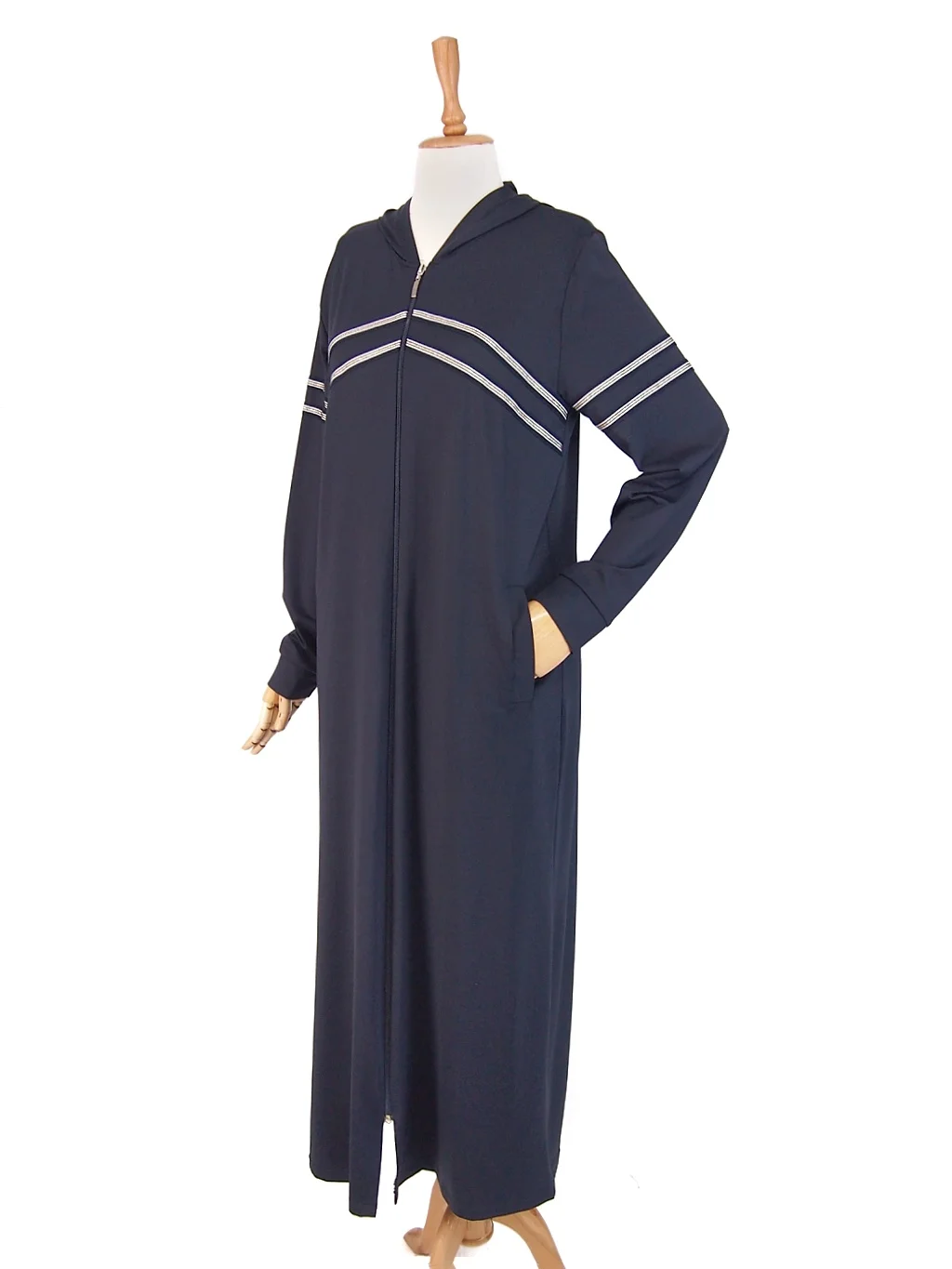 Muslim Abaya Tracksuit Sport Long Dress Women Eid Kaftan Islamic Clothing Hoddies Abayas with Pockets Caftan Robe Femme Reis
