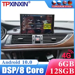 Reproductor de vídeo Multimedia para coche Audi A6L, unidad principal de navegación estéreo, accesorios GPS, Android 10, 2Din, sin dvd, 2012 2018