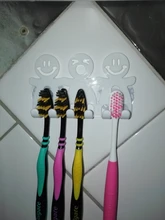 Toothbrush-Holder Suction-Cup Bathroom-Sets Wall-Mounted Cute Cartoon 5-Position Smile