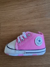 Nuevo lienzo bebé deportes zapatillas de deporte Zapatos bebé recién nacido niños niñas en primer lugar los caminantes zapatos de bebé de suela suave antideslizante zapatos de bebé