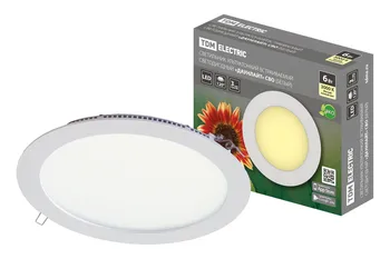 

Lamp ultra-thin recessed LED "Recessed" ITS (white) 6 W 3000 K TDM