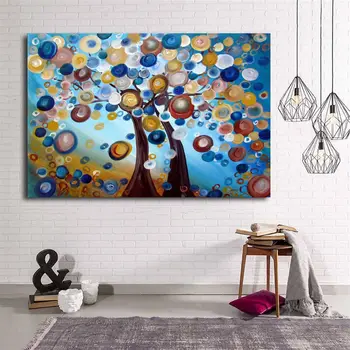 

Evil eye Beads Tree Canvas Print