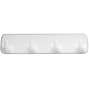 

Outlet strip with white Wenko hangers in white color made of plastic