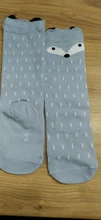 Bebé Calcetines de algodón Niño chica pierna alto rodilla grande y caliente corta de NIÑOS Calcetines niños calcetines de ratón de dibujos animados fox totoro estilo de patrón