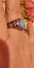 Anillo Vintage de piedra Natural antigua para mujer, joyería de regalo, anillo de dedo de turquesas azules para mujer, anillos de aniversario de bodas