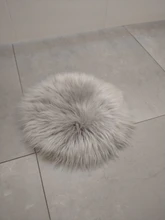 Chair-Cover Sheepskin-Rug Decorative Bedroom-Mat Washable Round Plush Luxury Soft Warm