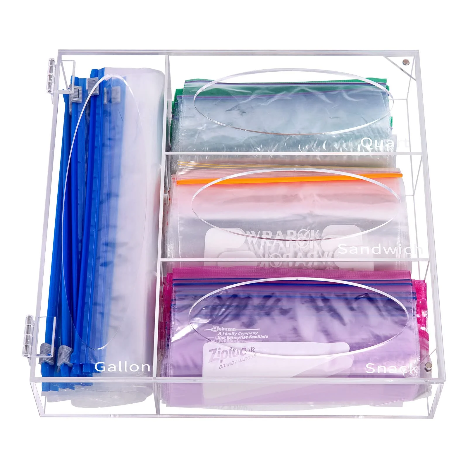 Ziplock Bag Storage Organizer (Plastic Bag Organizer) - DECOMIL