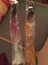 AZQUEEN-coleta trenzada sintética de 24 pulgadas con banda de goma, Anillo para el pelo, moño trenzado, coleta para el cabello