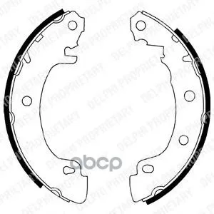 Колодки Барабанные Renault Megane I-Ii Ls1724 Delphi арт. LS1724