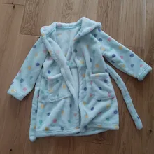 Pijamas de franela para niños Y niñas, bata de baño suave Y cómoda, ropa de casa para bebés de 2 a 8 años, Otoño e Invierno