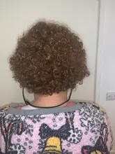 Afro corto rizado peluca corte Pixie pelucas de pelo Remy brasileño pelo Afro Puff pelucas de cabello humano para las mujeres la máquina hizo pelucas