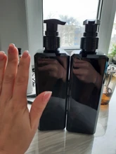 Bottle Shampoo Lotion Empty-Container Shower-Gel-Holder Liquid-Soap Black 500ml 1pc