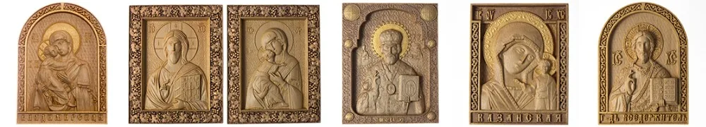 Икона Православная резная из дерева "В родах помощница". Wooden ...