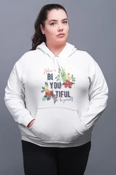 

Angemiel Wear Always Güzelsin White Women 'S Hooded Sweatshirt