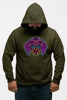 

Angemiel Wear Colorful Sweet Dog Green Men 'S Hooded Sweatshirt