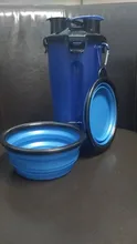 Botella de agua portátil 2 en 1 para mascotas, contenedor de comida plegable de silicona, tazón para mascotas, tazón de viaje al aire libre, alimentador para perros y gatos