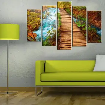

Canvas Wall Art Modular Pictures Home Decor 5 Pieces Rick And Morty Paintings Living Room HD Printed Animation Posters Framework