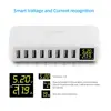 ILEPO 8 Port USB Charger HUB Smart Quick Charge LED Display Multi USB Charging Station Mobile Phone Desktop Wall Home ► Photo 2/6