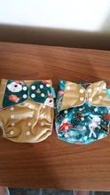 Reusable Baby Nappy Diaper-Cover Pocket-Diaper OS New-Print Hot-Sale 4pcs/Set