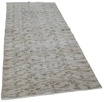 

95x183 Cm Beige Handmade Overdyed Rug-3x6 Ft