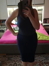 Falda ceñida para mujer, falda elástica con abertura, media pantorrilla, ajustada, de punto, Otoño e Invierno