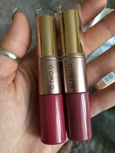 O.TWO.O 2 en 1 mate lápiz labial líquido y Mate brillo de labios maquillaje hidratante de larga duración impermeable de terciopelo lápiz labial de Color