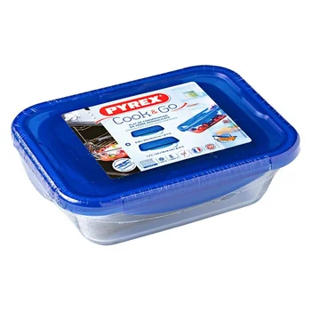 

Set of lunch boxes Pyrex Cook & Go (2 pcs) Transparent Borosilicate Glass