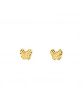 

Earrings Bebe or girl Butterfly Smooth grated (9kts)