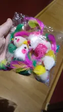pawstrip Soft Fleece False Mouse Cat Toys Colorful Feather Funny Playing Toys For Cats