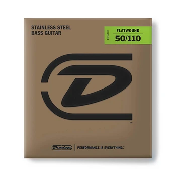 

Dbfs50110 flatwound string kit for bass guitar, steel, 50-110, Dunlop