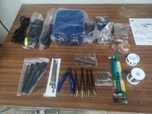 Estación de soldadura SMD de 800W, pistola de aire caliente eléctrica de calor rápido 2 en 1, soldador eléctrico de BGA refundido con pantalla Led