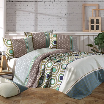 

Lady Moda Hexagon Luxury Bedspread Cotton Set Ranforce Coverlet Set Full/King Size Pique 1/3/4 pcs Fitted Bed Sheet Rubber