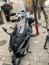 Extensión de parabrisas transparente para motocicleta, alerón de pantalla de viento, Deflector de flujo de aire ajustable, para Triumph Aprilia Honda