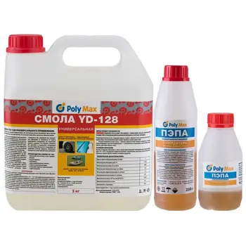 

Epoxy resin yd-128 (3 kg) with pad hardener (300 gr)