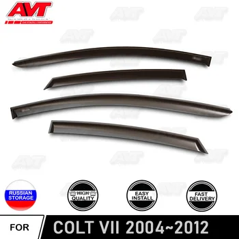 

Window deflectors for Mitsubishi Colt VII 2004~2012 car styling wind deflector guard auto vent visor rain guards cover