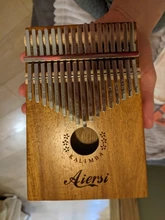 Bag Book Tune-Hammer Gecko Kalimba Thumb Instruction Koa Musical-Gift Aiersi 17-Keys