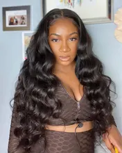 Tinashe-Peluca de cabello humano ondulado con encaje Frontal, peluca de cabello humano brasileño con cierre de 4x4 6x6, densidad del 250, 28 y 30 pulgadas