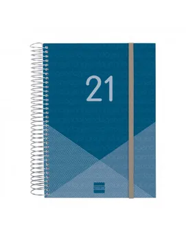 

Annual spiral AGENDA YEAR E10 1DP 2021 blue +