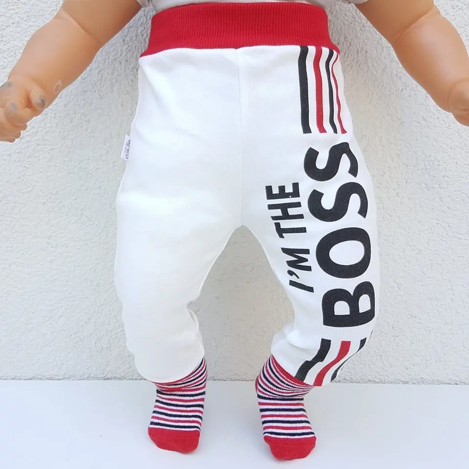 

Red BOSSS Self-Stockinged Male Baby Single Bottom