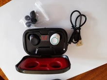 Auriculares TWS con Bluetooth 5,0, cascos inalámbricos con cargador de 3500mAh, estéreo 9D, deportivos, resistentes al agua, con micrófono