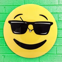 Настенные часы Emoticon Cool BigBuy Home