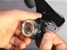 Headlamp Mini Flashlight Torch-Head Usb Rechargeable Portable Have-Battery-Red/white
