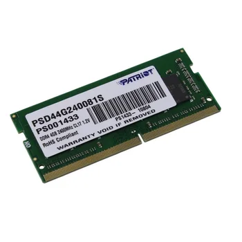 

Memory SO-DIMM DDR4 4 GB pc19200 2400MHz cl17 Patriot 1.2V (psd44g240081s)