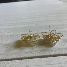 Stud-Earrings Flower Crystal MENGJIQIAO Elegant Korean Sweet Fashion Women New-Arrival