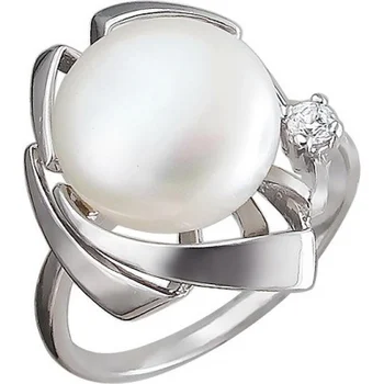

Esthete ring with pearls and cubic zirconia