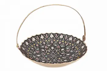 

Vase-fruit with a handle 11"