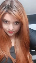 LOUIS FERRE-Peluca de pelo largo rizado para mujer, color marrón oscuro, ondulado, esponjoso, con flequillo, agradable al calor, pelucas sintéticas para fiesta
